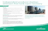 Independent producer deploys emission-free tank vapor · PDF fileIndependent producer deploys emission-free tank vapor recovery ... Oil stock tank vapor recovery unit. 2,000 barrel