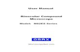 User Manual Binocular Compound   Manual Binocular Compound Microscope Model: M82ES Series