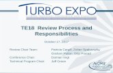 TE18 Review Process and Responsibilities - ASME · PDF fileTE18 Review Process and Responsibilities October 17, 2017 ... High publication standards –intent of ASME / IGTI to present