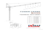 TOWER CRANE M220D - nycrane.comnycrane.com/cranes/(4) Tower Cranes/Tower Crane... · TOWER CRANE M220D BOOM 90 ft 33.1 ton @ 32 ft 13.2 ton @ 82 ft 105 ft 33.1 ton @ 32 ft 10.5 ton