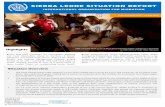 SIERRA LEONE SITUATION REPORTSIERRA LEONE SITUATION REPORT ... government partners has been active at Lungi since November ... draft the National Aviation Public Health Emergency ·