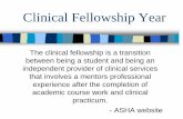 CLINICAL FELLOWSHIP YEAR - Brittany Rosatibrittanyrosati.weebly.com/.../4/28444313/clinical_fellowship_year.pdf · Clinical Fellowship Year ... Submission of an approvable CF report