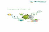 D9.2 Communication Plan - AgroCycleThis project has received funding from the European Union’s Horizon ... beneficiaries not in receipt of EU ... Aim of Communication Plan Through