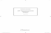 AP® Environmental Science - secure · PDF fileunderstanding of AP Environmental Science and actually addresses one of the major ... adaptation, and interactions of ... and ecological
