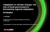 Adaptation to climate change: the role of local government ... · PDF file• Squirrel Glider • Adaptation options: ... Social Ecological Context Adaptation Practices (mobility,