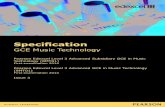 Specification - Edexcel, BTEC, LCCI and EDI Level/Music... · Pearson Edexcel Level 3 Advanced Subsidiary GCE in Music Technology (8MT01) First examination 2014 Pearson Edexcel Level