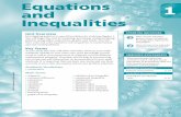Equations 1 and Inequalities - Mr. Ramos' Math Classroom · PDF filethen write and solve equations and inequalities in mathematical and real-world problems. Key Terms As you study