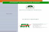 STUDENT SATISFACTION SURVEY - … STUDENT SURVEY REPO… · 3 Survey findings..... ii 4 Recommendations and Suggestions ... Kenya Forestry College (KFC) was established in 1957 as
