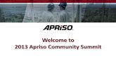 Welcome to 2013 Apriso Community  · PDF fileWelcome to 2013 Apriso Community Summit ... June 2013 Apriso Community Summit ... Dassault Systèmes' DELMIA digital manufacturing and