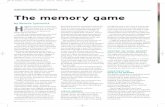 memorisation techniques The memory game - · PDF file12/22/2014 · The memory game by Melanie Spanswick 22-24 Pian33 2-13 memorisation 2/9/13 08:44 Page 22. You could trust your instincts