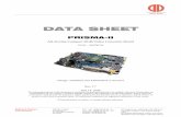 DATA SHEETDATA SHEET - Digi-Key Sheets/Optrex PDFs/PRISMA II.pdf · DATA SHEETDATA SHEET ... 3. Warnings Even the PRISMA-II is using protection circuits for most of its interfaces,