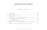 Settlement of Disputed Marine Insurance · PDF fileSvante O. Johansson: Settlement of Disputed Marine Insurance Claims 123 exclusions are formulated in straightforward manners, as
