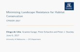 Minimizing Landscape Resistance for Habitat Conservation ...people.eng.unimelb.edu.au/diegod1/research/resistance/Presentation.pdf · Catch: WilHC + InvLC can get stuck in local minimum