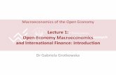 Lecture 1: Open-Economy Macroeconomics and …coin.wne.uw.edu.pl/ggrotkowska/open_macro/lecture01.pdf · Macroeconomics of the Open Economy Lecture 1: Open-Economy Macroeconomics
