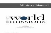 TABLE OF CONTENTS - IPHC - Home Ministry Manual.pdf · 1. Short-term Overseas Workers (SOW) was designed to challenge dedicated Pentecostal Holiness college students to dedicate from