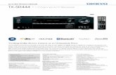 2015 NEW PRODUCT RELEASE TX-SR444 7.1-Channel …proaudioinc.com/Dealer_Area/new_onkyo_models.pdf · 2015 NEW PRODUCT RELEASE TX-SR444 ... movie studios, broadcasters, and streaming