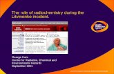 The role of radiochemistry during the Litvinenko · PDF fileCentre for Radiation, Chemical and Environmental Hazards The role of radiochemistry during the Litvinenko incident. George