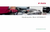 Hydraulic Nut HYDNUT - Schaeffler Group · PDF fileApplication FAG Hydraulic nuts HYDNUT are used to press parts with a tapered ... enables clear identification of part s after disassembly,