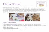 Flopsy Bunny Pattern - · PDF fileFlopsy Bunny . I’m very excited to be able to share this pattern with you, ... So you will increase in one stitch, then single crochet into the