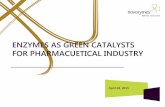 ENZYMES AS GREEN CATALYSTS FOR … Eve… · ENZYMES AS GREEN CATALYSTS FOR PHARMACUETICAL INDUSTRY April 28, 2015 . BASIC LAYOUT Use: This is the basic slide with ... profile of