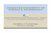 CHAROTAR UNIVERSITY OF SCIENCE & TECHNOLOGY · PDF fileF. Recommended Study Material: Text Books: 1. ... B TECH 1ST SEMESTER ... CHAROTAR UNIVERSITY OF SCIENCE & TECHNOLOGY. 1 () ...WARNING✕Site