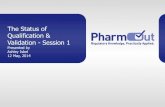 The Status of Qualification & Validation - Session 1 · PDF fileThe Status of Qualification & Validation - Session 1 ... Quality Target Product Profile (QTPP) Pharmaceutical Development