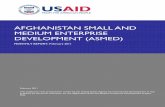 AFGHANISTAN SMALL AND MEDIUM ENTERPRISEpdf.usaid.gov/pdf_docs/pdacx005.pdf · ASMED Afghanistan Small and Medium Enterprise Development . ... SPWA Seed Producer and ... NHCD trained