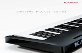 DIGITAL PIANO ES110 - · PDF filetherefore an ideal choice for beginners seeking a ... Classic E.Piano, 60’s E.Piano, Modern E.Piano, Jazz Organ, ... collection of Burgmüller etudes,