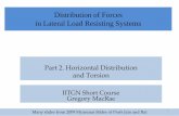 Distribution of Forces in Lateral Load Resisting  · PDF fileDistribution of Forces in Lateral Load Resisting Systems ... with shear walls ... Design force in y-direction