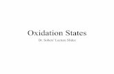 Oxidation State Slides - ricksobers.comricksobers.com/Chemistry_files/Oxidation State Slides.pdf · The Oxidation State For covalently bonded substances, it is not as simple as an