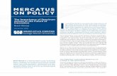 MERCATUS ON POLICY - Home | Mercatus Center · PDF filePolicy Program at the Mercatus Center at George ... protecting consumers and enhancing competition, ... the U.S. Economy,”