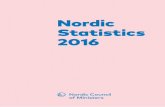Nordic Statistics 2016 - DiVA portal1040725/FULLTEXT03.pdf · 2 Nordic Statistics 2016 Ed: Klaus Munch Haagensen, Statistics Denmark Ulla Agerskov, Nordic Council of Ministers Database: