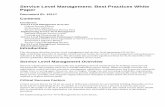 Service Level Management: Best Practices White · PDF fileService Level Management: Best Practices White Paper Document ID: 15117 ... such as single points of failure in hardware,