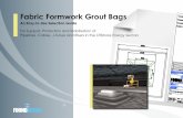Fabric Formwork Grout Bags - FoundOcean - Subsea and ... · PDF file4 FO-24R ROV Deployed Pipeline Support ... and installation of all types of fabric formwork grout bags FoundOcean
