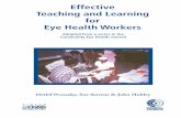 Effective Teaching and Learning for Eye Health Workerss160131.gridserver.com/wp-content/uploads/effective-teaching-and... · Effective Teaching and Learning for ... Our understanding