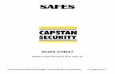 SAFES - Capstan Security Brochure.pdf · Fire resistance grade LFS 30 P according to EN 15659 ... EBCS certified burglar resistance in accordance with EN 14450 S2 ... Protection Concrete)