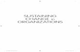 SUSTAINING CHANGE ORGANIZATIONS - SAGE Pub · PDF filePlanned change is deliberate, a product of conscious reasoning ... Sometimes change is deliberate, a product of conscious reasoning