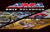 2017 RULEBOOK -   · PDF file2017 AMA Racing Rules Governing Pro/Am, Standard, ATV and Youth Competition An exclusive service to members of the American Motorcyclist Association