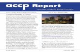 Report - ACCP · PDF fileACCP Report 1 February, 2008 Michael S. Maddux, Pharm.D., ... Samantha Taing Rebecca Talbert ... Angela Wills Steve Wimer Holli Winters