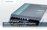 SITOP power supply -  · PDF fileReliably supplies 24 V DC SITOP power supply: The standard for reliability, compactness, and functionality