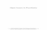 Open Issues in Psychiatry - · PDF fileOpen Issues in Psychiatry From “Computational Psychiatry: New Perspectives on Mental Illness,” A. David Redish and Joshua A. Gordon, eds.