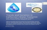 Trends and Variation in California's Water · PDF fileTrends and Variation in alifornia’s Water Footprint ... II.A. Introduction ... we analyzed the water footprints of alifornia’s