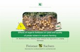 Effects of organic fertilizers on yield and quality of ...orgprints.org/11011/1/Vortr_orgDuengemittel_Kartoffeln_Bydgaszoz... · Effects of organic fertilizers on yield and quality