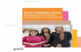 PwC Middle East Education sector capability statement · PDF filePwC Middle East | Education sector capability statement 1 Contents 1 Introduction 2 2 Our propositions 7 2.1 Institutional
