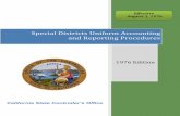 Special Districts Uniform Accounting and Reporting Procedures · PDF fileSpecial Districts Uniform Accounting and Reporting Procedures. Effective ... governmental fund types ... Operating