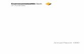 Annual Report 1999 - CommBank · PDF fileThis Annual Report includes the disclosure requirements for both ... cautioned not to place undue reliance on such ... fresh banking solution
