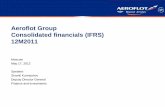 Aeroflot Group Consolidated financials (IFRS)ir.aeroflot.com/fileadmin/user_upload/files/eng/presentations/2012/... · Aeroflot Group Consolidated financials (IFRS) 12M2011 Moscow