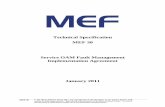 Service OAM Fault Management Implementation  · PDF fileFigure 2 – OAM Domain..... 7 Figure 3 – Example Point To Point Test MEG