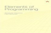 Elements of Programming - pearsoncmg.comptgmedia.pearsoncmg.com/images/9780321635372/... · Elements of Programming ... the code and the text. The ideas in the book stem from our