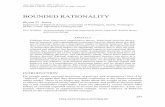 BOUNDED RATIONALITY - University of North Carolina at ...fbaum/teaching/Misc/Jones... · Bounded rationality is a school of thought about decision making that de-veloped from dissatisfaction